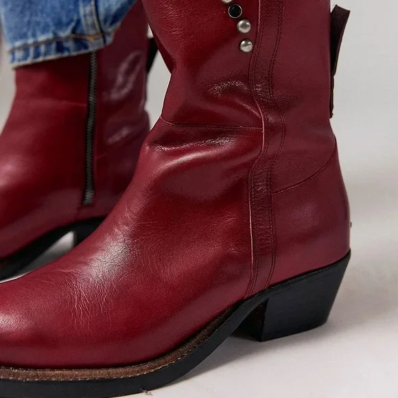 $628!FREE PEOPLE We The Free Axel Boots Chili Pepper Florence SZ 9 SOLD OUT NWOB - Picture 6 of 12